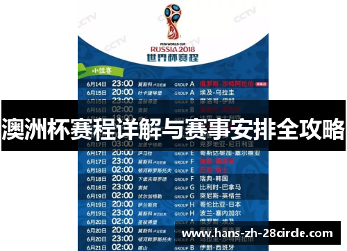 澳洲杯赛程详解与赛事安排全攻略